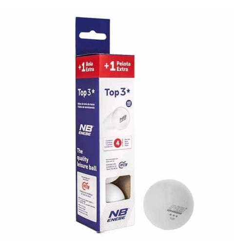 3+1 Pelotas P.Pong Enebe Top 3* Blanco