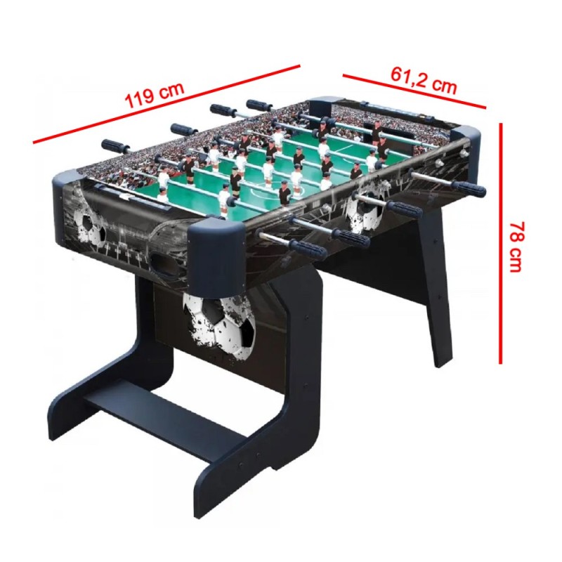 no te canses de jugar con este futbolin plegable