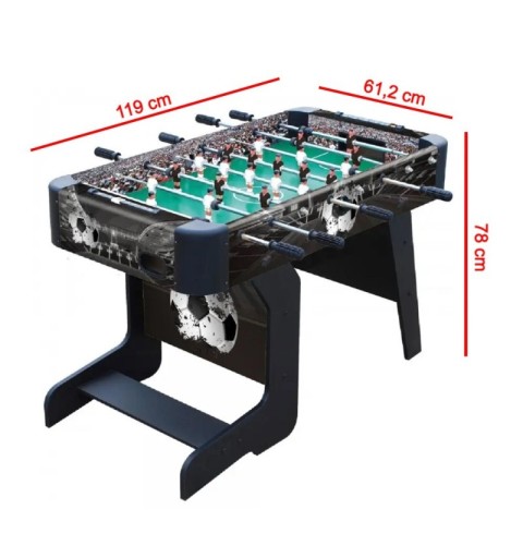 no te canses de jugar con este futbolin plegable