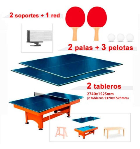 Set Tableros Tenis de Mesa Max