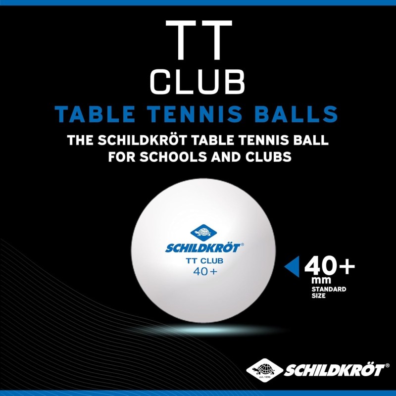 Caja 120 Pelotas Ping Pong Schildkröt TT-Club