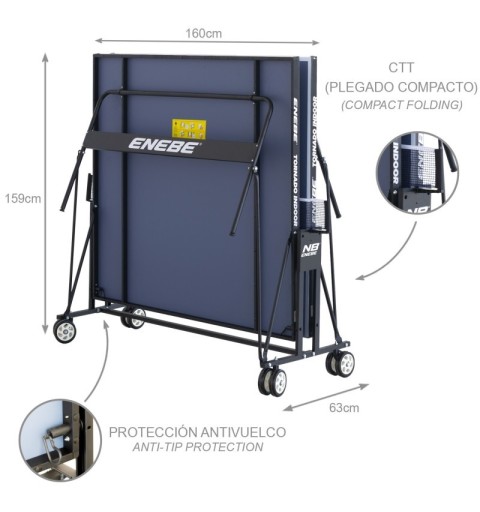 Mesa Ping Pong Enebe Tornado Indoor