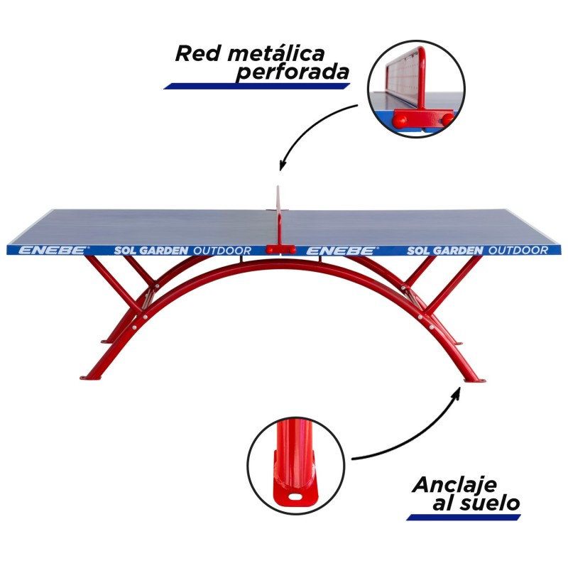 Mesa Ping Pong Enebe Sol Garden Outdoor