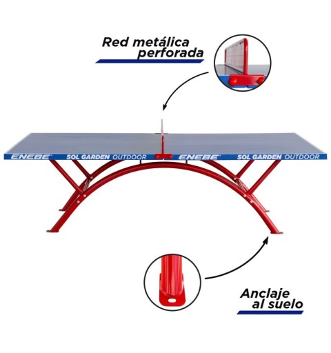 Mesa Ping Pong Enebe Sol Garden Outdoor