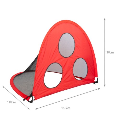 Portería Plegable Zastor Bool Rojo/Negro