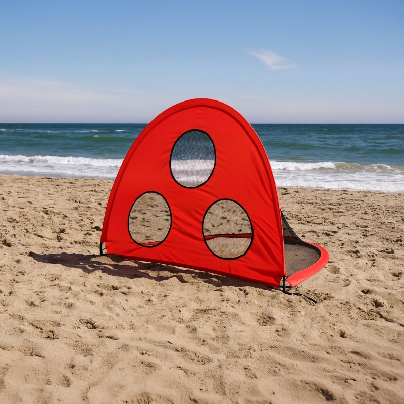 Portería Plegable Zastor Bool Rojo/Negro