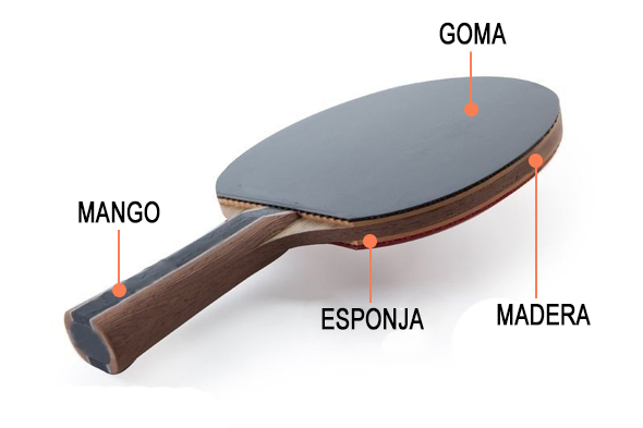 Palas Ping Pong, Raquetas de tenis de mesa