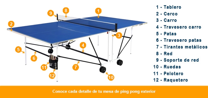 Mesa Ping Pong Exterior Fija